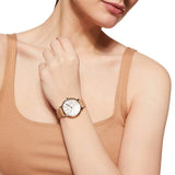 Emporio Armani Kappa Quartz Mother of Pearl Taupe Dial Brown Leather Strap Watch For Men - AR11151 Authentic Buy Shop Now