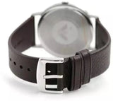 Emporio Armani Kappa Quartz Black Dial Brown Leather Strap Watch For Men - AR11153 Authentic Buy Shop Now
