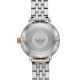 Emporio Armani Modern Slim Analog Mother of Pearl Dial Two Tone Steel Strap Watch For Women - AR11157 Authentic Buy Shop Now