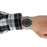 Emporio Armani Renato Quartz Black Dial Silver Steel Strap Watch For Men - AR11179 Authentic Buy Shop Now