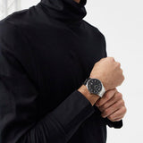 Emporio Armani Renato Quartz Black Dial Silver Steel Strap Watch For Men - AR11181 Authentic Buy Shop Now