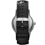 Emporio Armani Renato Analog Black Dial Black Leather Strap Watch For Men - AR11186 Authentic Buy Shop Now