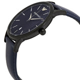 Emporio Armani Renato Quartz Blue Dial Blue Leather Strap Watch For Men - AR11190 Authentic Buy Shop Now