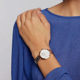 Emporio Armani Arianna Analog Mother of Pearl Dial Rose Gold Steel Strap Watch For Women - AR11196