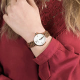Emporio Armani Arianna Analog Mother of Pearl Dial Rose Gold Steel Strap Watch For Women - AR11196 Authentic Buy Shop Now