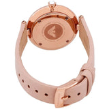 Emporio Armani Arianna Mother of Pearl Dial Pink Leather Strap Watch For Women - AR11199 Authentic Buy Shop Now