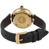 Emporio Armani Arianna Analog Silver Dial Black Leather Strap Watch For Women - AR11200 Authentic Buy Shop Now