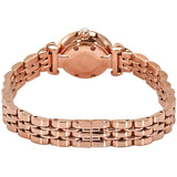 Emporio Armani Gianni T-Bar Mother of Pearl Dial Rose Gold Steel Strap Watch For Women - AR11203 Authentic Buy Shop Now