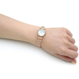 Emporio Armani Gianni T-Bar Mother of Pearl Dial Rose Gold Steel Strap Watch For Women - AR11203 Authentic Buy Shop Now