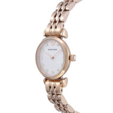 Emporio Armani Gianni T-Bar Mother of Pearl Dial Rose Gold Steel Strap Watch For Women - AR11203 Authentic Buy Shop Now