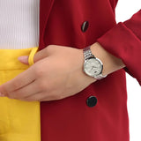 Emporio Armani Modern Silver Dial Silver Steel Strap Watch for Women - AR11213 Authentic Buy Shop Now