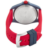 Emporio Armani Sigma Silver Dial Red Silicone Strap Watch for Men - AR11219 Authentic Buy Shop Now