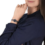 Emporio Armani Gianni T Bar Quartz Blue Dial Two Tone Steel Strap Watch For Women - AR11222 Authentic Buy Shop Now