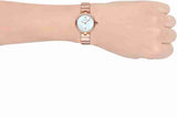 Emporio Armani Arianna White Mother of Pearl Dial Rose Gold Steel Strap Watch For Women - AR11236 Authentic Buy Shop Now