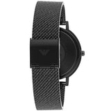 Emporio Armani Kappa Black Dial Black Mesh Strap Watch for Women - AR11252 Authentic Buy Shop Now