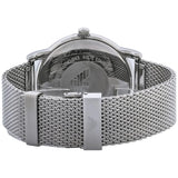 Emporio Armani Luigi Analog Black Dial Silver Mesh Bracelet Watch For Men - AR11272 Authentic Buy Shop Now
