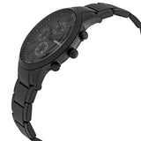 Emporio Armani Renato Chronograph Mother of Pearl Black Dial Black Steel Strap Watch For Men - AR11275 Authentic Buy Shop Now