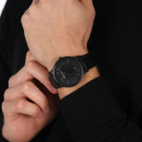 Emporio Armani Renato Black Dial Black Leather Strap Watch for Men - AR11276 Authentic Buy Shop Now
