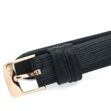 Emporio Armani Gianni T-Bar Mother of Pearl Dial Black Leather Strap Watch For Women - AR11295 Authentic Buy Shop Now