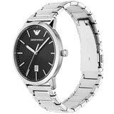 Emporio Armani Ruggero Black Dial Silver Steel Strap Watch for Men - AR11310 Authentic Buy Shop Now