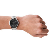 Emporio Armani Ruggero Black Dial Silver Steel Strap Watch for Men - AR11310 Authentic Buy Shop Now