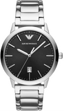 Emporio Armani Ruggero Black Dial Silver Steel Strap Watch for Men - AR11310 Authentic Buy Shop Now