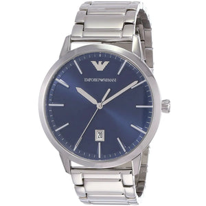Emporio Armani Ruggero Blue Dial Silver Steel Strap Watch for Men - AR11311 Authentic Buy Shop Now