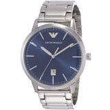 Emporio Armani Ruggero Blue Dial Silver Steel Strap Watch for Men - AR11311 Authentic Buy Shop Now
