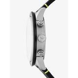 Emporio Armani Mario Chronograph Black Dial Black Leather Strap Watch For Men - AR11325 Authentic Buy Shop Now