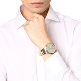 Emporio Armani Renato Chronograph White Dial Gold Steel Strap Watch For Men - AR11332 Authentic Buy Shop Now