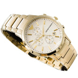 Emporio Armani Renato Chronograph White Dial Gold Steel Strap Watch For Men - AR11332 Authentic Buy Shop Now