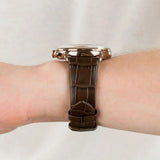 Emporio Armani Aviator Green Dial Brown Leather Strap Watch for Men - AR11334 Authentic Buy Shop Now