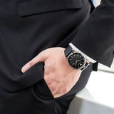 Emporio Armani Aviator Quartz Black Dial Black Leather Strap Watch For Men - AR11336 Authentic Buy Shop Now