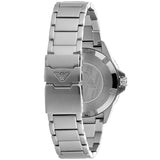 Emporio Armani Three Hand Green Dial Silver Steel Strap Watch For Men - AR11338 Authentic Buy Shop Now
