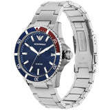 Emporio Armani Diver Quartz Blue Dial Silver Steel Strap Watch For Men - AR11339 Authentic Buy Shop Now