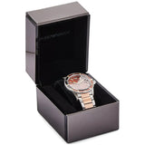 Emporio Armani Diver Quartz Brown Dial Two Tone Steel Strap Watch For Men - AR11340 Authentic Buy Shop Now