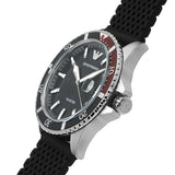 Emporio Armani Diver Black Dial Black Silicon Strap Watch for Men - AR11341 Authentic Buy Shop Now