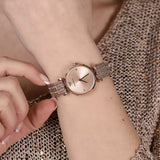 Emporio Armani Gianni T Bar Quartz Rose Gold Dial Rose Gold Steel Strap Watch For Women - AR11342 Authentic Buy Shop Now