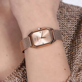 Emporio Armani Joy Quartz Rose Gold Dial Rose Gold Mesh Bracelet Watch For Women - AR11347 Authentic Buy Shop Now