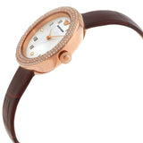 Emporio Armani Rosa Two Hand White Dial Red Leather Strap Watch For Women - AR11357 Authentic Buy Shop Now