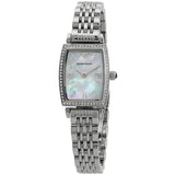 Emporio Armani Gianni T-Bar Quartz White Dial Silver Steel Strap Watch For Women - AR11405 Authentic Buy Shop Now