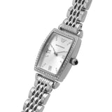 Emporio Armani Gianni T-Bar Quartz White Dial Silver Steel Strap Watch For Women - AR11405 Authentic Buy Shop Now
