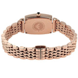 Emporio Armani Gianni T Bar Quartz Crystals White Dial Rose Gold Steel Strap Watch For Women - AR11406 Authentic Buy Shop Now