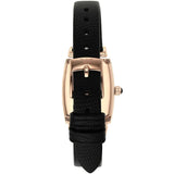 Emporio Armani Gianni T Bar Quartz White Dial Black Leather Strap Watch For Women - AR11408 Authentic Buy Shop Now