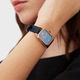Emporio Armani Gioia Quartz Mother of Pearl Blue Dial Blue Leather Strap Watch For Women - AR11426 Authentic Buy Shop Now