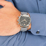 Emporio Armani Luigi Chronograph Quartz Black Dial Silver Mesh Bracelet Watch For Men - AR11429 Authentic Buy Shop Now