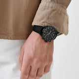 Emporio Armani Mario Chronograph Quartz Black Dial Black Nylon Strap Watch For Men - AR11453 Authentic Buy Shop Now