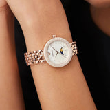 Emporio Armani Rosa Mother of Pearl Dial Rose Gold Steel Strap Watch For Women - AR11462 Authentic Buy Shop Now