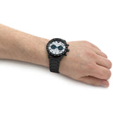 Emporio Armani Mario Chronograph White Dial Black Steel Strap Watch For Men - AR11471 Authentic Buy Shop Now