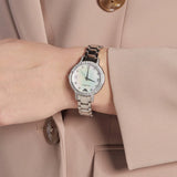 Emporio Armani Cleo Crystals Mother Of Pearl Dial Silver Steel Strap Watch For Women - AR11484 Authentic Buy Shop Now